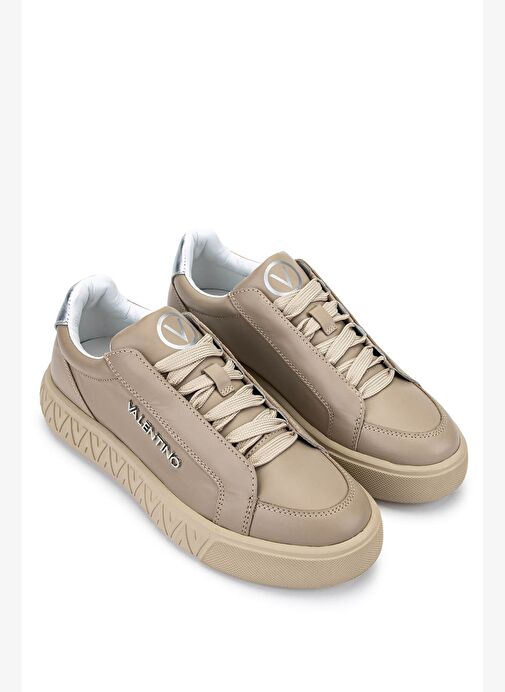 Mario Valentino Kadın Hakiki Deri Bej Sneakers & Spor Ayakkabı - Görsel 3