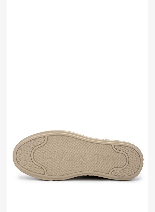 Mario Valentino Kadın Hakiki Deri Bej Sneakers & Spor Ayakkabı - Görsel 4