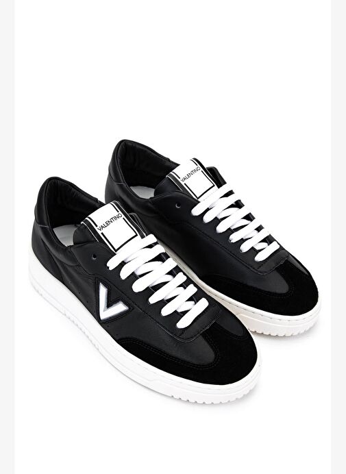 Mario Valentino Kadın Hakiki Deri Siyah/Beyaz Sneakers & Spor Ayakkabı - Görsel 3