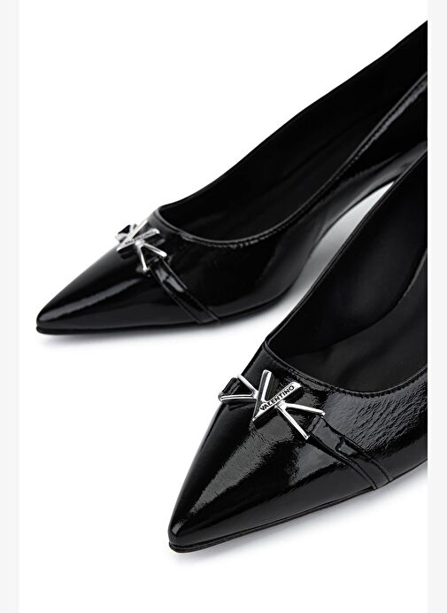 Mario Valentino Kadın Hakiki Deri Siyah Topuklu Ayakkabı - Görsel 5