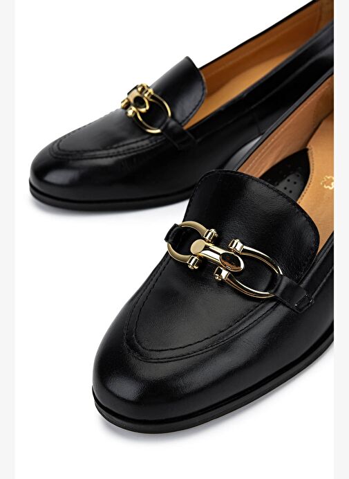 Relax Anatomic Kadın Hakiki Deri Siyah Comfort Ayakkabı - Görsel 5