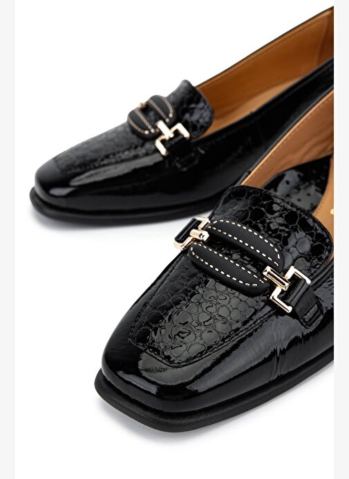 Relax Anatomic Kadın Hakiki Deri Siyah Comfort Ayakkabı - Görsel 5