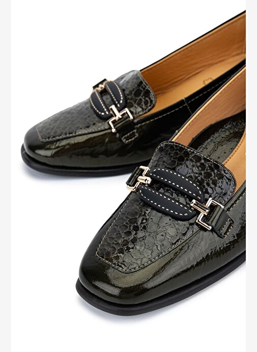 Relax Anatomic Kadın Hakiki Deri Yeşil Comfort Ayakkabı - Görsel 5