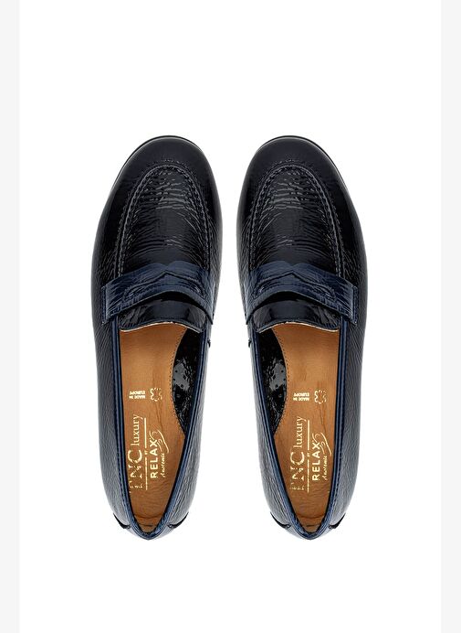 Relax Anatomic Kadın Hakiki Deri Lacivert Comfort Ayakkabı - Görsel 6