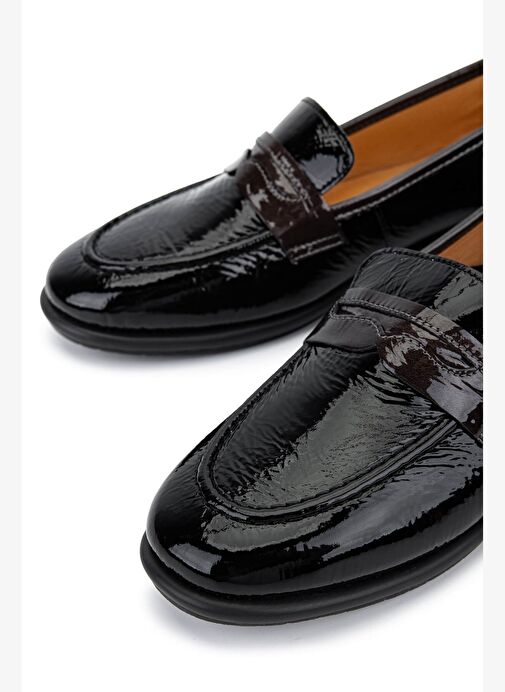 Relax Anatomic Kadın Hakiki Deri Siyah Comfort Ayakkabı - Görsel 5