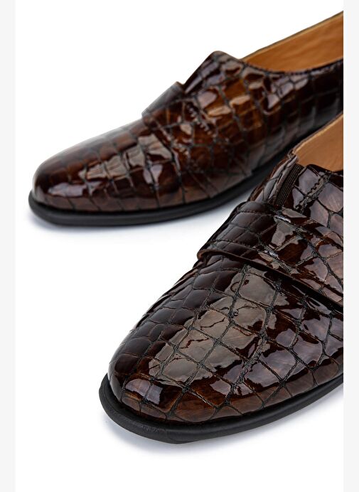 Relax Anatomic Kadın Hakiki Deri Kahverengi Comfort Ayakkabı - Görsel 5