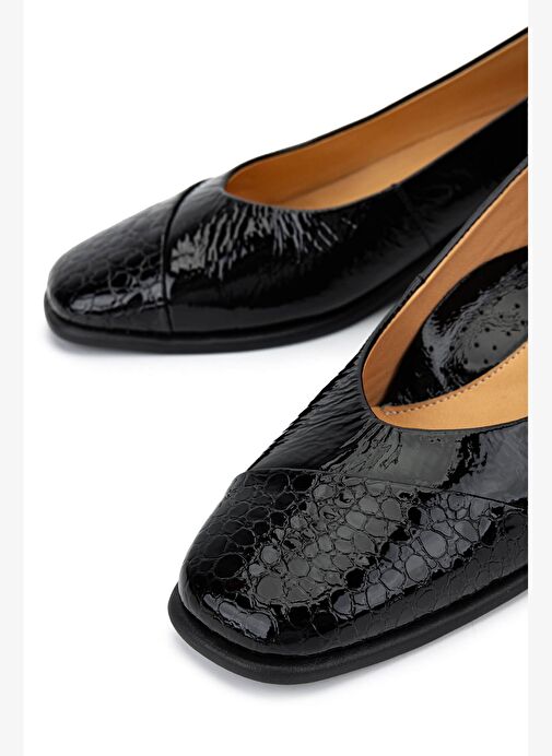 Relax Anatomic Kadın Hakiki Deri Siyah Comfort Ayakkabı - Görsel 5