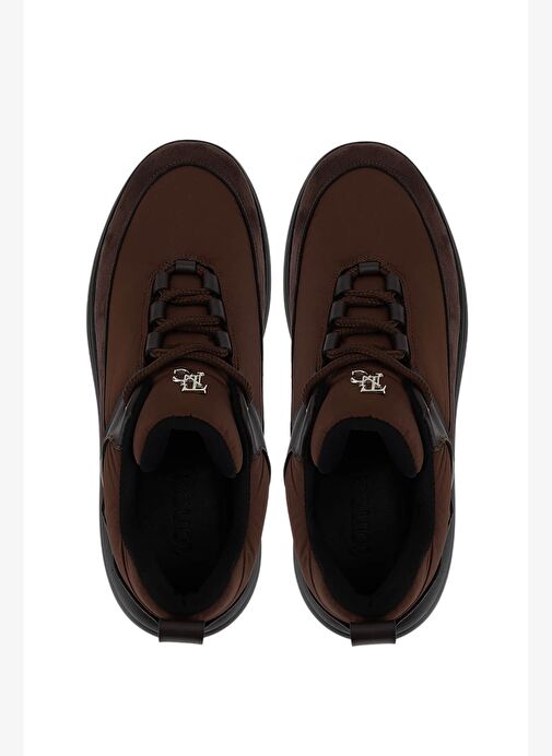 Tamer Tanca Kadın Suni Deri/Tekstil Kahverengi Sneakers & Spor Ayakkabı - Görsel 2