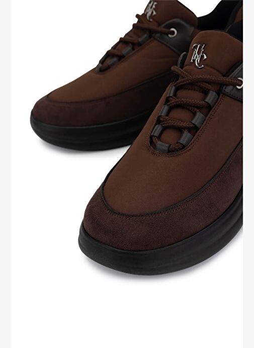 Tamer Tanca Kadın Suni Deri/Tekstil Kahverengi Sneakers & Spor Ayakkabı - Görsel 5