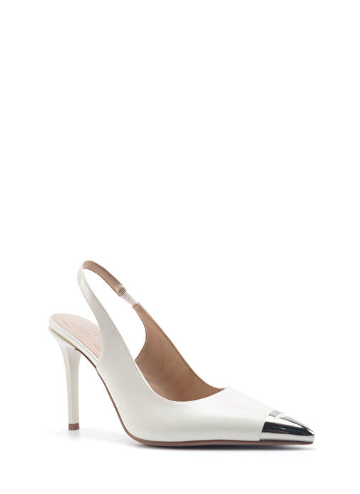 DAISI 5FX Krem Kadın Topuklu Ayakkabı - Görsel 3