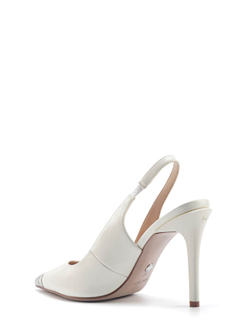 DAISI 5FX Krem Kadın Topuklu Ayakkabı - Görsel 4