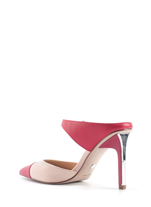 DELMARE 5FX Kırmızı Kadın Topuklu Terlik - Görsel 4