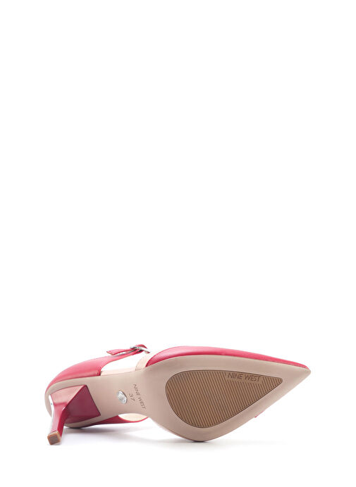 DELMARE 5FX Kırmızı Kadın Topuklu Terlik - Görsel 5