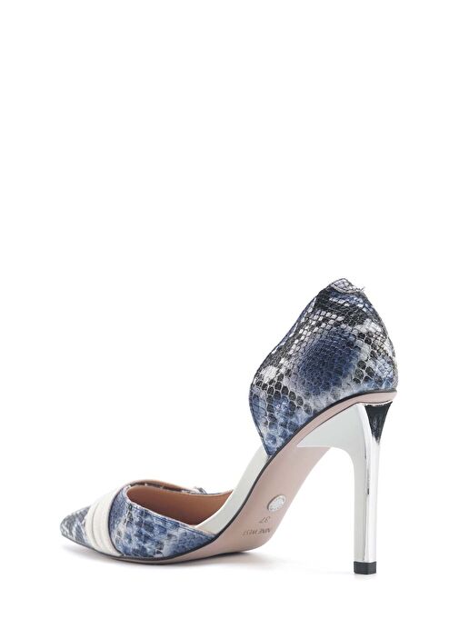 DESIRAE2 5FX Mavi Kadın Topuklu Ayakkabı - Görsel 4