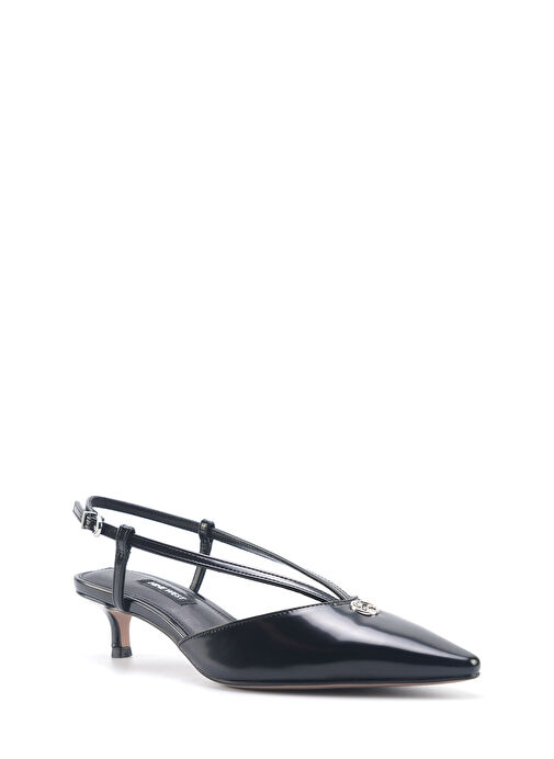 ORVA 5FX Siyah Kadın Topuklu Ayakkabı - Görsel 4
