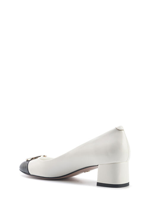 HALAINE 5FX Beyaz Kadın Topuklu Ayakkabı - Görsel 4