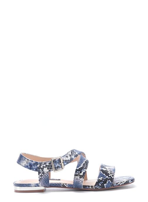 ETRINA2 5FX Mavi Kadın Düz Sandalet - Görsel 2