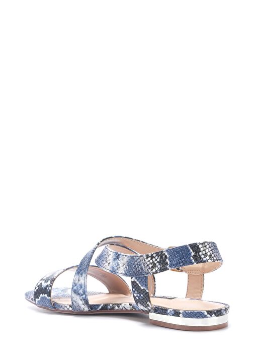 ETRINA2 5FX Mavi Kadın Düz Sandalet - Görsel 4