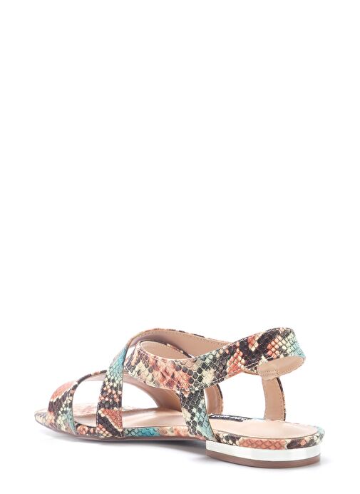 ETRINA2 5FX Turuncu Kadın Düz Sandalet - Görsel 4