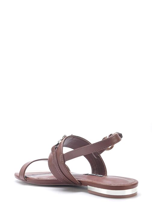 MAIS 5FX Kahverengi Kadın Düz Sandalet - Görsel 4