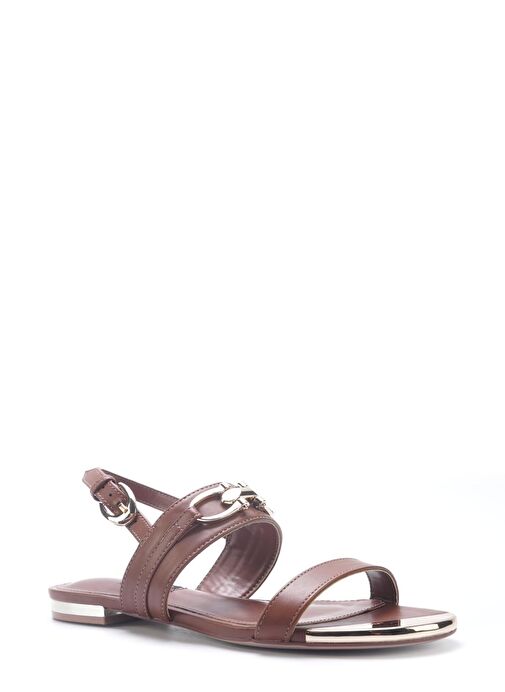 MAIS 5FX Kahverengi Kadın Düz Sandalet - Görsel 3