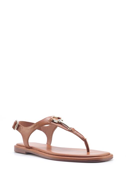 OPHELIA 5FX Taba Kadın Düz Sandalet - Görsel 3