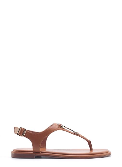 OPHELIA 5FX Taba Kadın Düz Sandalet - Görsel 2