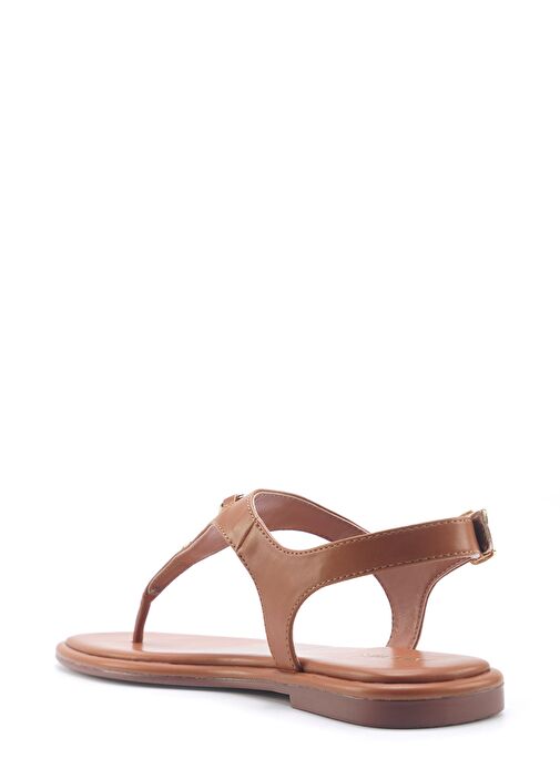 OPHELIA 5FX Taba Kadın Düz Sandalet - Görsel 4