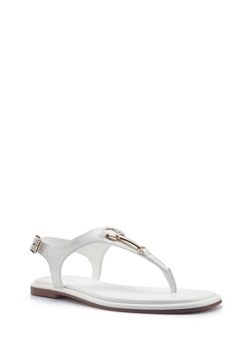 OPHELIA 5FX Beyaz Kadın Düz Sandalet - Görsel 3