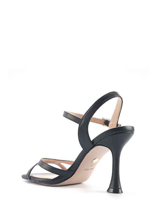 MILORA 5FX Siyah Kadın Topuklu Sandalet - Görsel 4