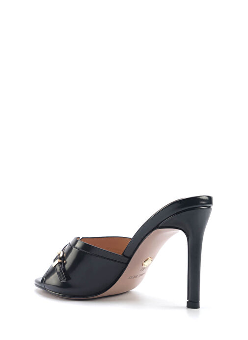 LETICIA 5FX Siyah Kadın Topuklu Terlik - Görsel 4