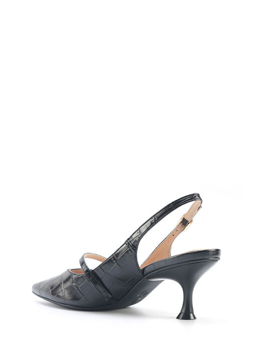 LUBAN 5FX Siyah Kadın Topuklu Ayakkabı - Görsel 4