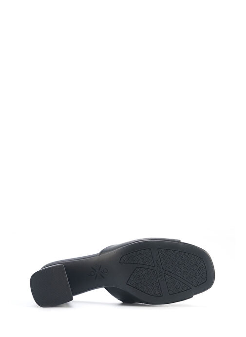 NACELL 5FX Siyah Kadın Topuklu Terlik - Görsel 5