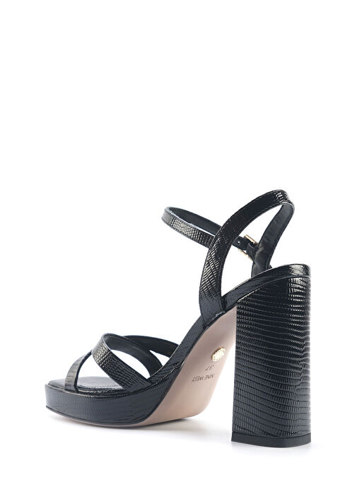 KELLI 5FX Siyah Kadın Topuklu Sandalet - Görsel 4
