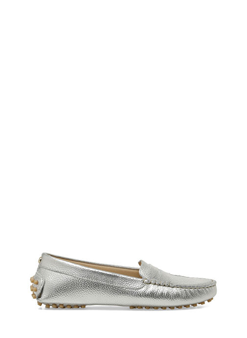 NEYUNES 5FX Gümüş Kadın Loafer - Görsel 2