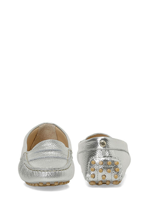 NEYUNES 5FX Gümüş Kadın Loafer - Görsel 6