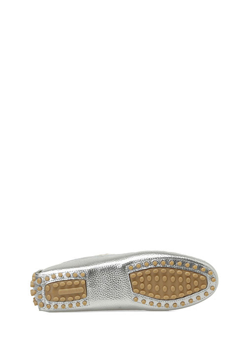 NEYUNES 5FX Gümüş Kadın Loafer - Görsel 7