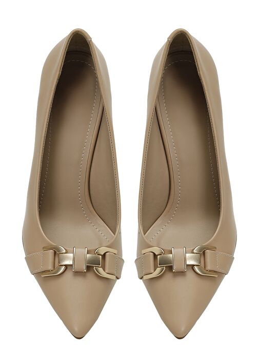 INCI ASIA 5FX Krem Kadın Topuklu Ayakkabı - Görsel 5