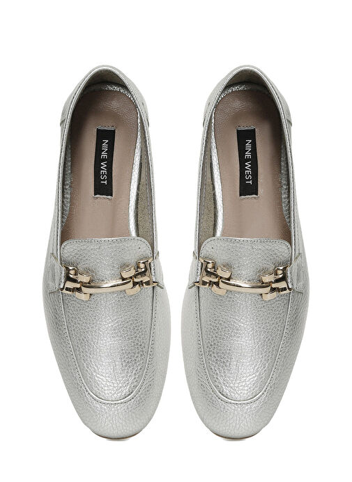 OMERRO 5FX Gümüş Kadın Loafer - Görsel 5