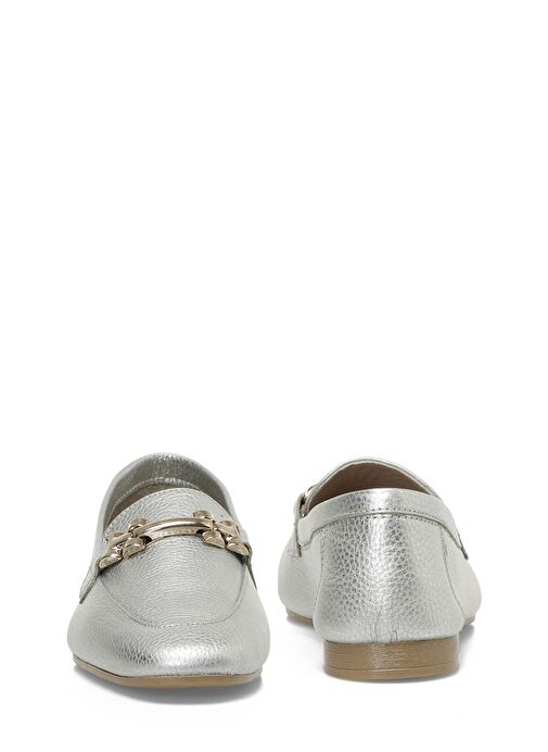 OMERRO 5FX Gümüş Kadın Loafer - Görsel 6