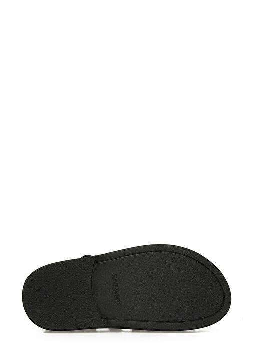 HERMON 5FX Siyah Kadın Kalın Taban Sandalet - Görsel 7