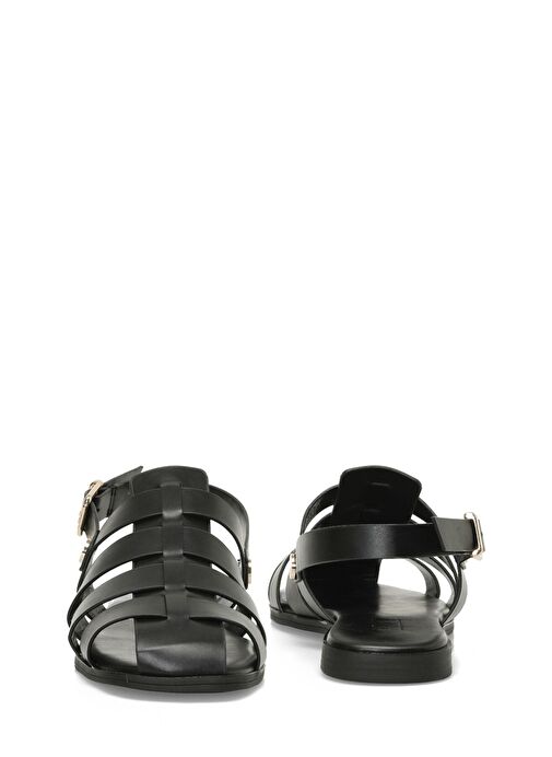 INCI ASHA 5FX Siyah Kadın Düz Sandalet - Görsel 6