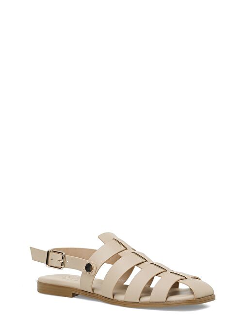 INCI ASHA 5FX Krem Kadın Düz Sandalet - Görsel 3