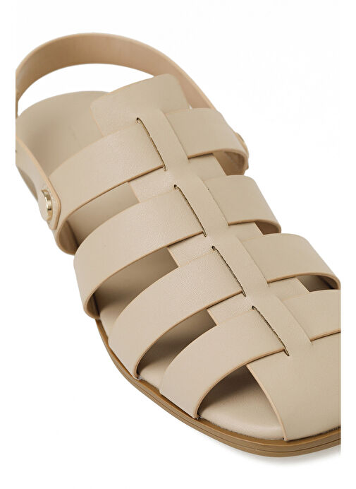 INCI ASHA 5FX Krem Kadın Düz Sandalet - Görsel 8