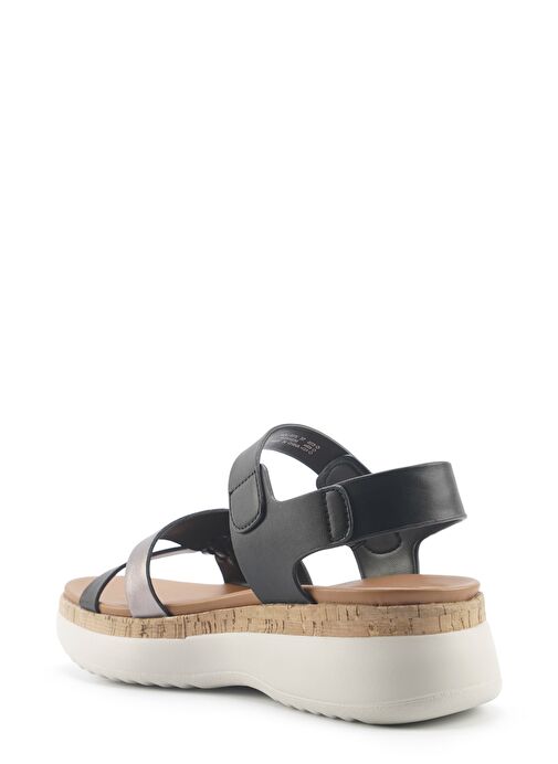 INCI HOLI 5FX Siyah Kadın Comfort Sandalet - Görsel 4