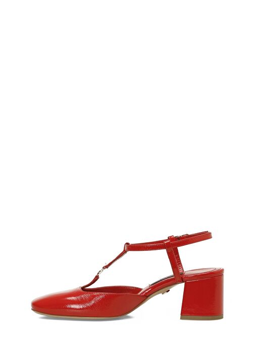 RIVASA 5FX Kırmızı Kadın Topuklu Ayakkabı - Görsel 4