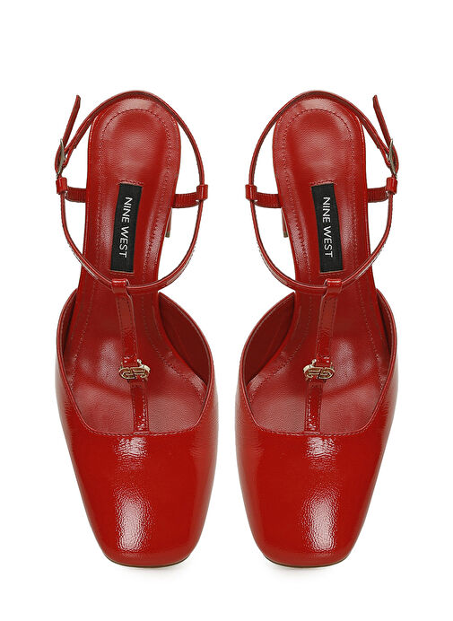 RIVASA 5FX Kırmızı Kadın Topuklu Ayakkabı - Görsel 5