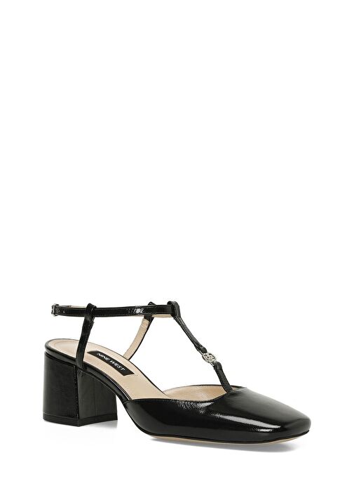 RIVASA 5FX Siyah Kadın Topuklu Ayakkabı - Görsel 3