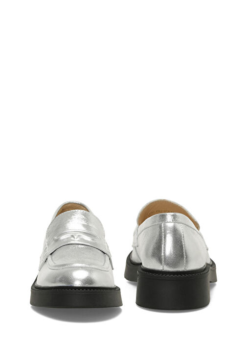 LUNLER2 5FX Gümüş Kadın Loafer - Görsel 6