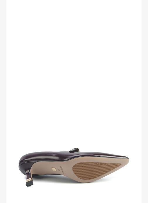 BELLE 5PR Bordo Kadın Topuklu Ayakkabı - Görsel 5